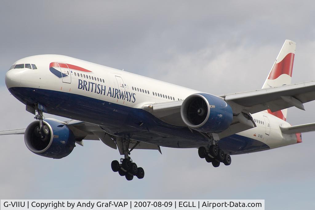 G-VIIU, 1999 Boeing 777-236 C/N 29963, British Airways 777-200
