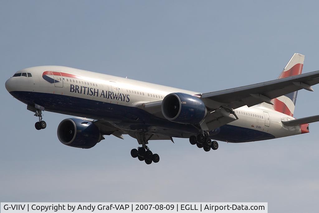 G-VIIV, 1999 Boeing 777-236 C/N 29964, British Airways 777-200