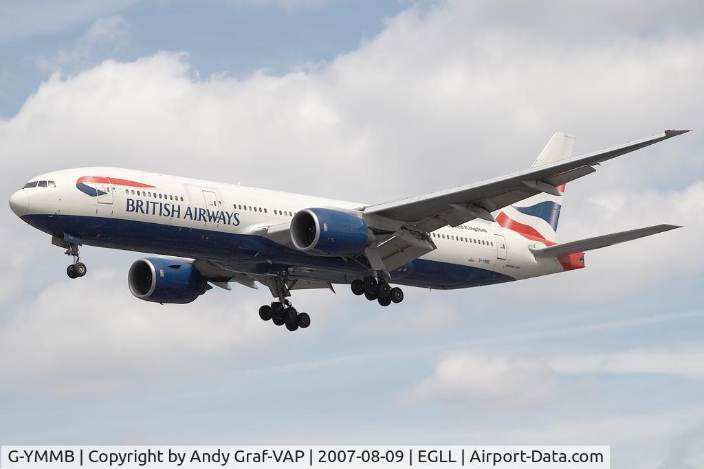G-YMMB, 2000 Boeing 777-236/ER C/N 30303, British Airways 777-200