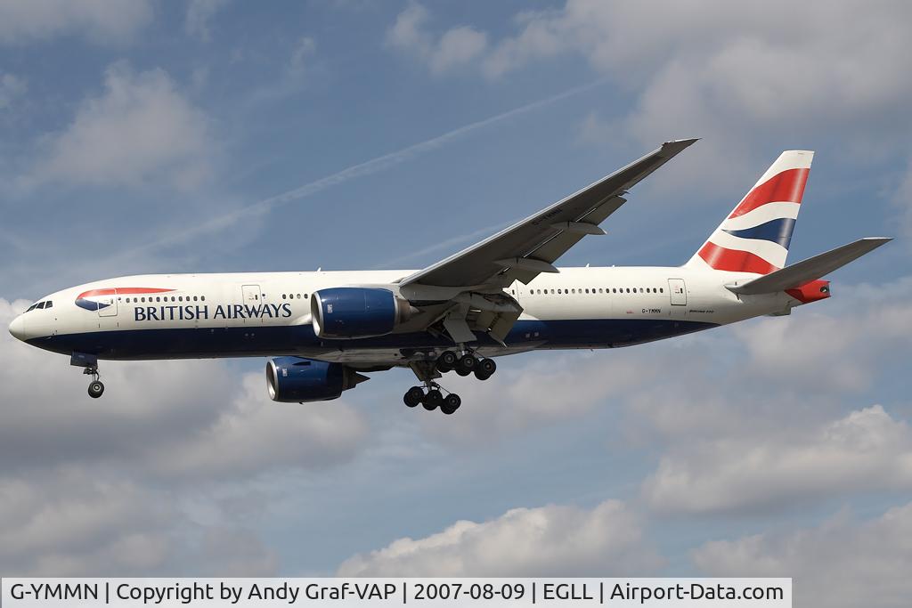 G-YMMN, 2001 Boeing 777-236 C/N 30316, British Airways 777-200