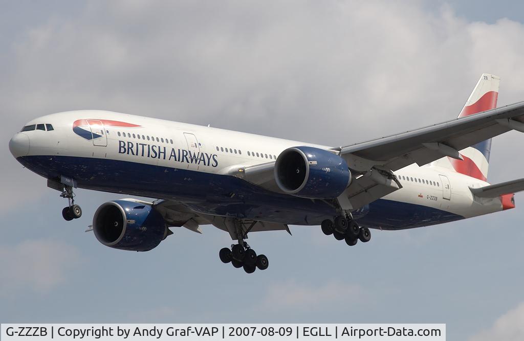 G-ZZZB, 1995 Boeing 777-236 C/N 27106, British Airways 777-200