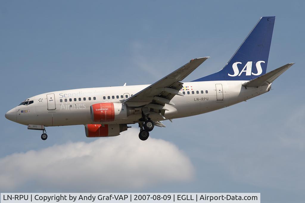 LN-RPU, 1999 Boeing 737-683 C/N 28312, Scandinavian Airlines 737-600
