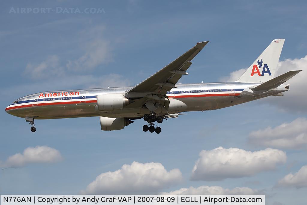 N776AN, 1999 Boeing 777-223 C/N 29582, American Airlines 777-200