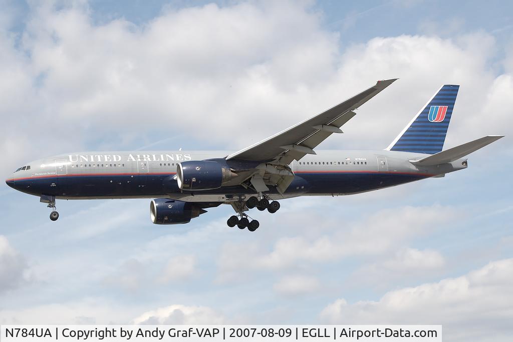 N784UA, 1997 Boeing 777-222/ER C/N 26951, United Airlines 777-200