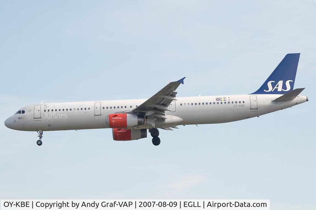 OY-KBE, 2002 Airbus A321-232 C/N 1798, Scandinavian Airlines A321