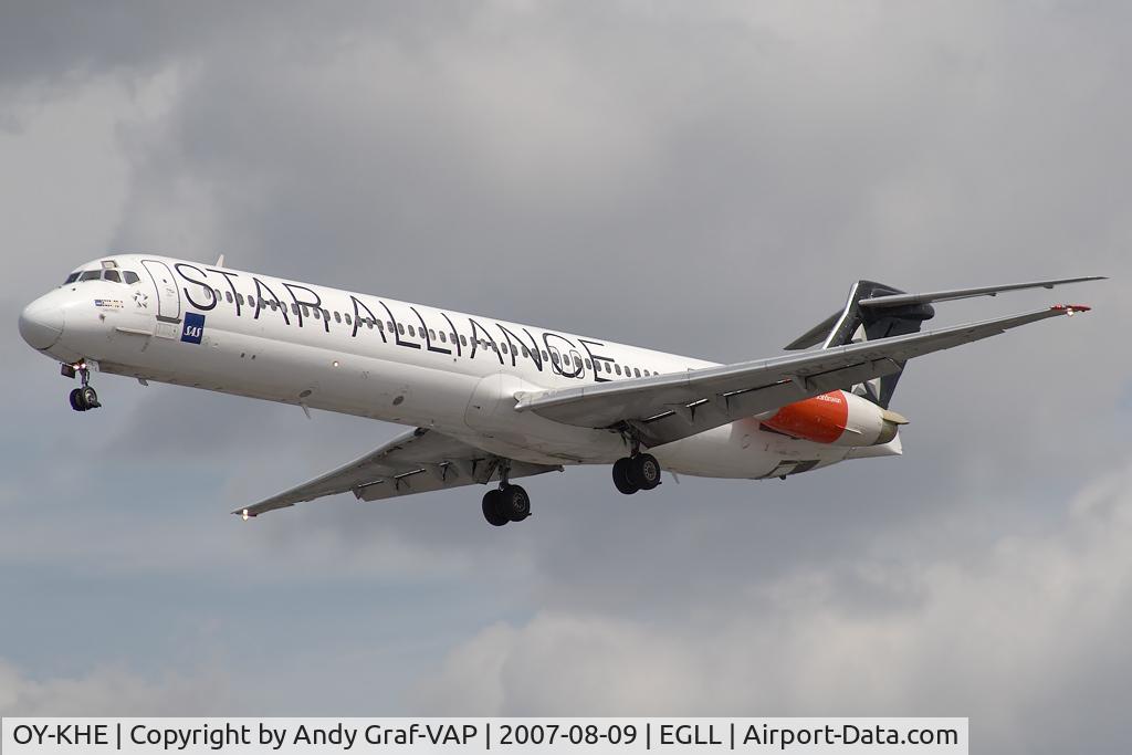OY-KHE, 1988 McDonnell Douglas MD-82 (DC-9-82) C/N 49604, Scandinavian Airlines MD80