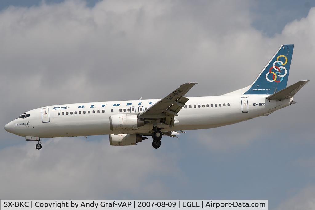 SX-BKC, 1991 Boeing 737-484 C/N 25361, Olympic Airlines 737-400