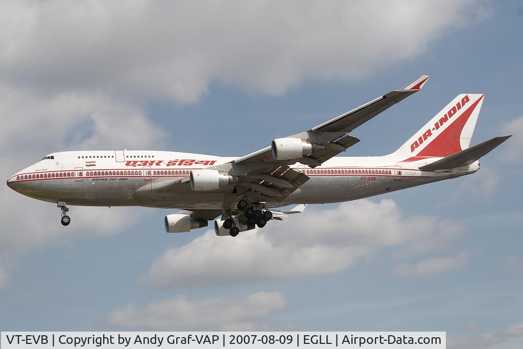 VT-EVB, 1996 Boeing 747-437 C/N 28095, Air India 747-400
