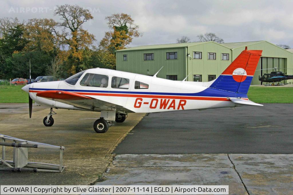 G-OWAR, 1986 Piper PA-28-161 Cherokee Warrior II C/N 28-8616054, Ex: N9521N > TF-OBO > G-OWAR - Originally owned to; BLS Aviation Ltd in February 1988 & Currently with; Bickertons Aerodromes Ltd since April 1992