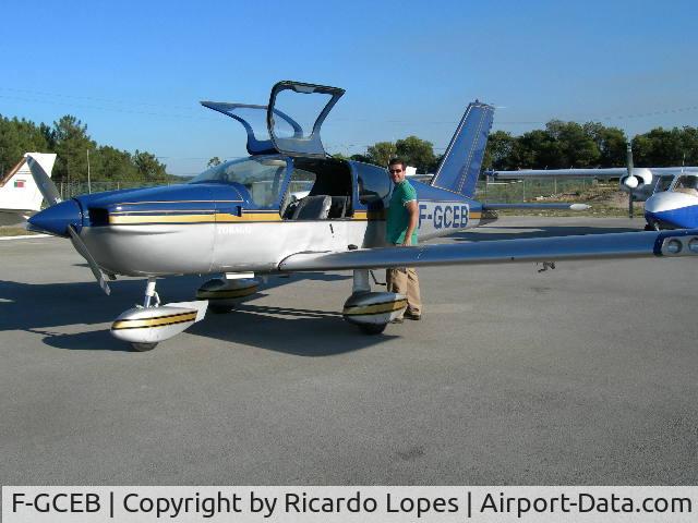F-GCEB, 1980 Socata TB-10 Tobago C/N 50, My self preparing for departure at Coimbra