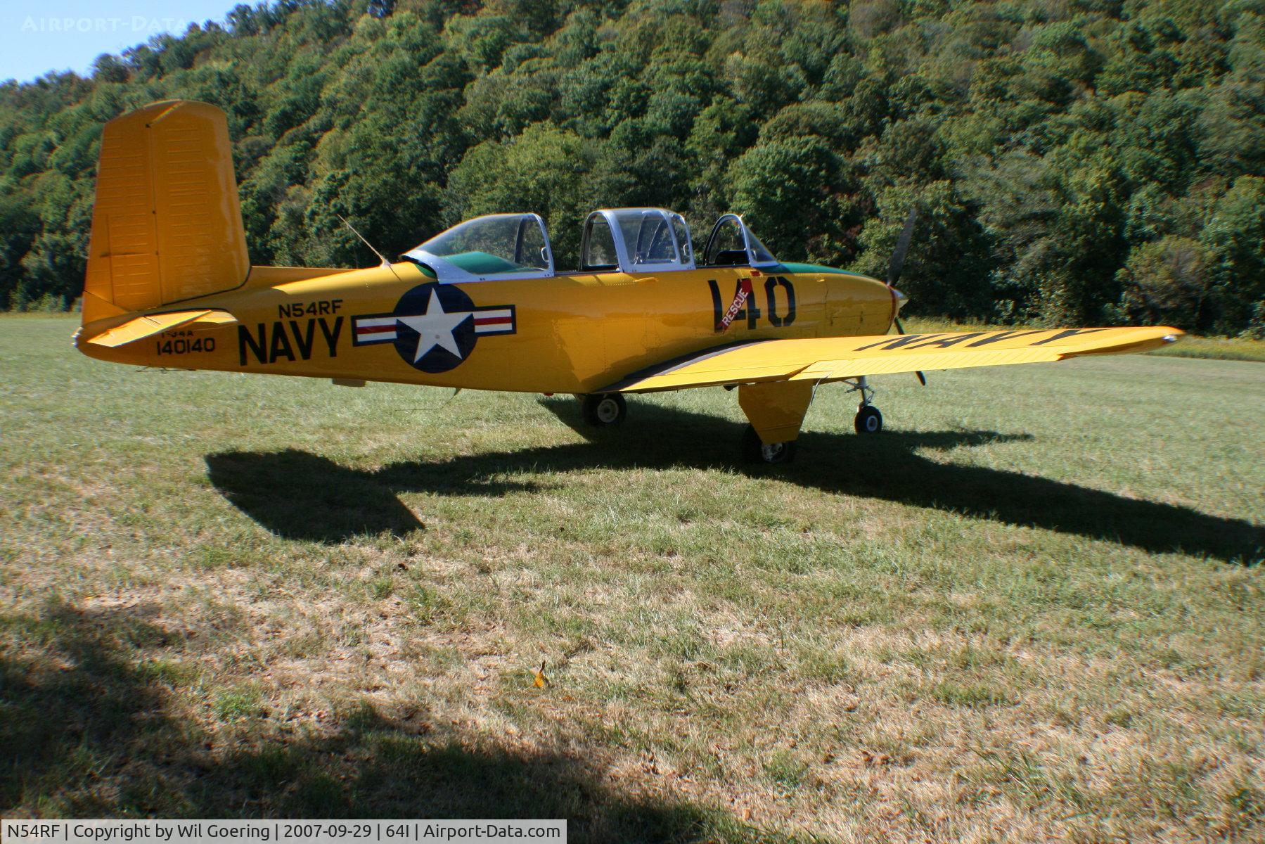 N54RF, 1957 Beech T-34A (A45) Mentor Mentor C/N G-140, 2007 Lee Bottom Fly-in