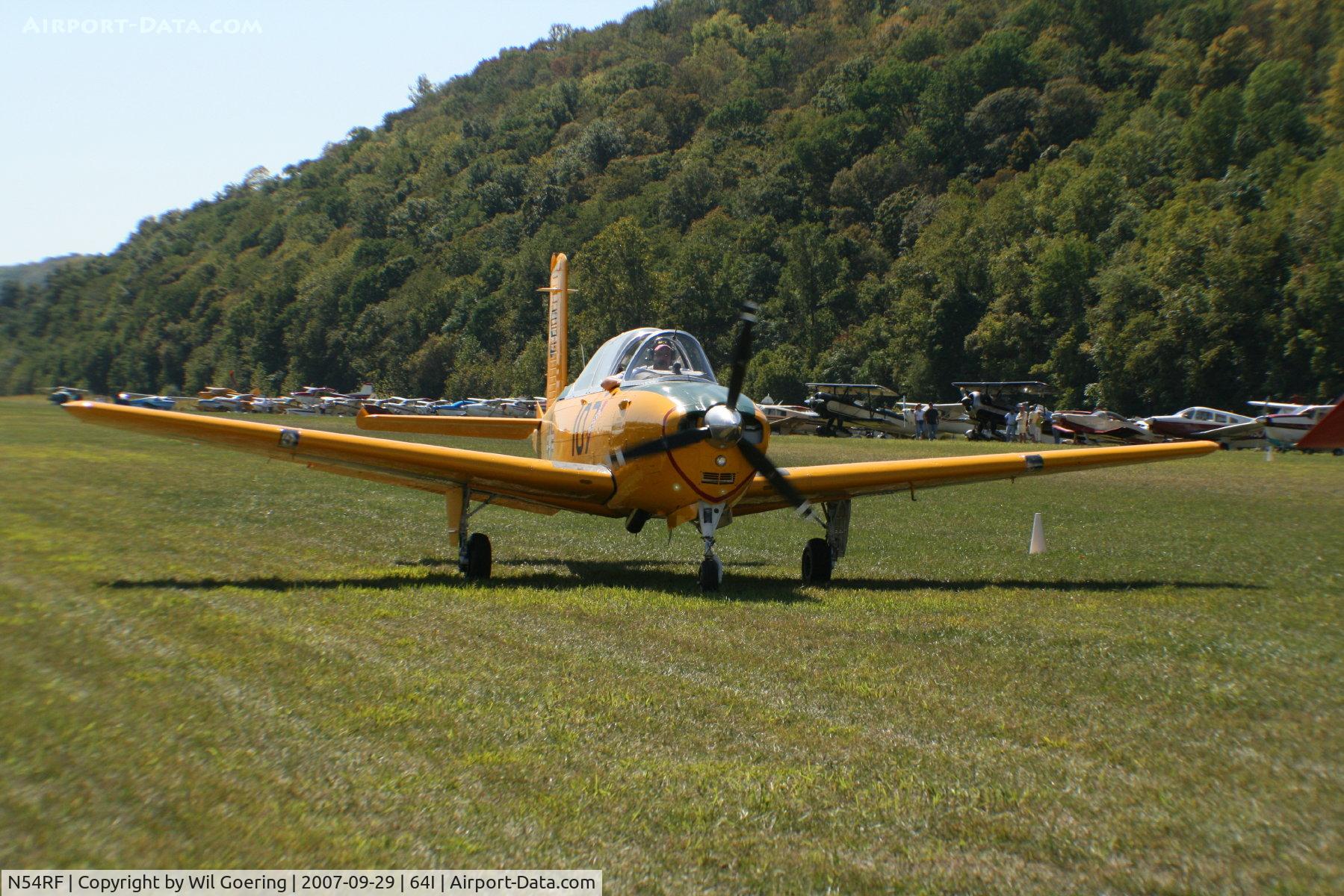 N54RF, 1957 Beech T-34A (A45) Mentor Mentor C/N G-140, Just Before Take-off