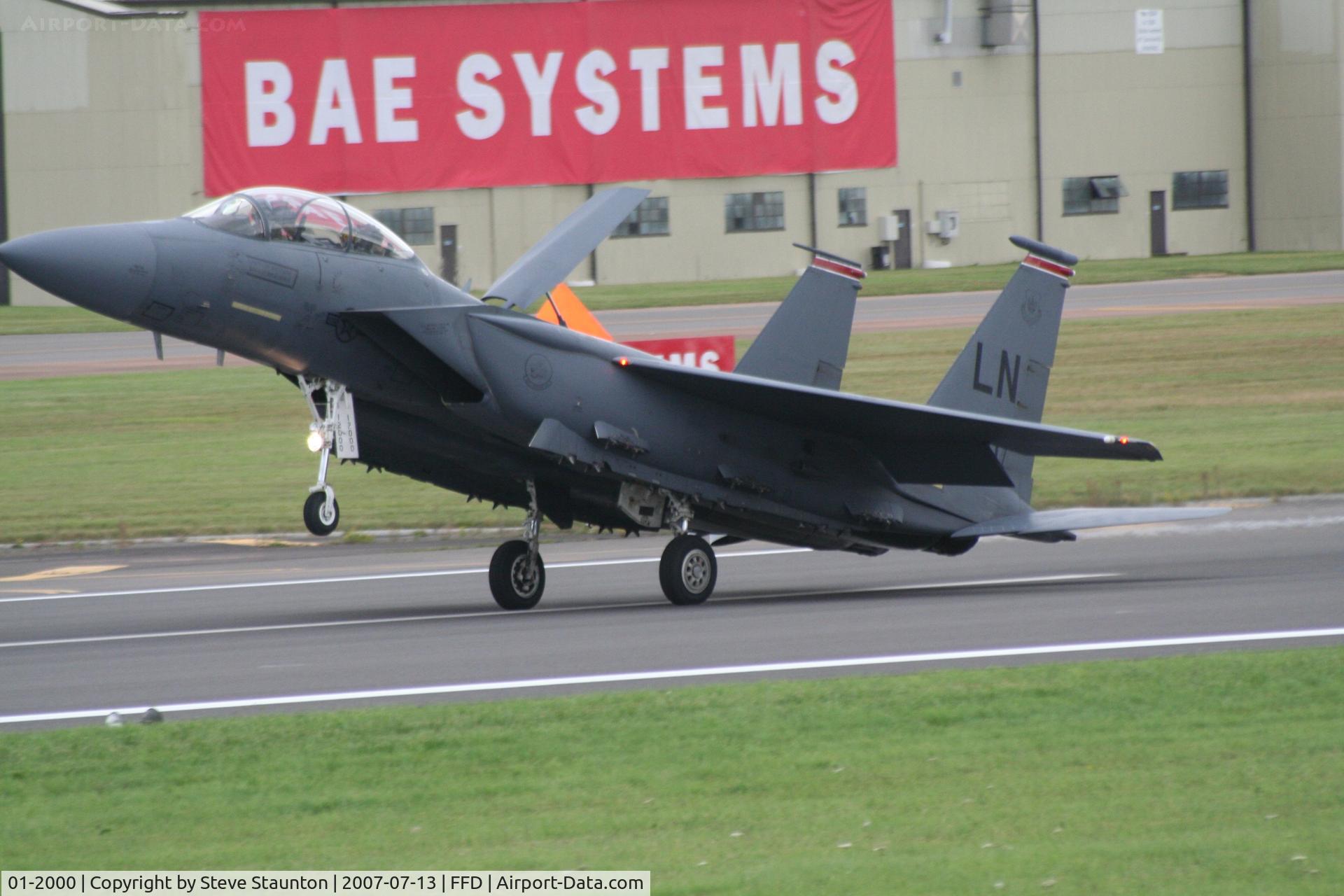 01-2000, 2001 McDonnell Douglas F-15E Strike Eagle C/N 1371/E232, Royal International Air Tattoo 2007