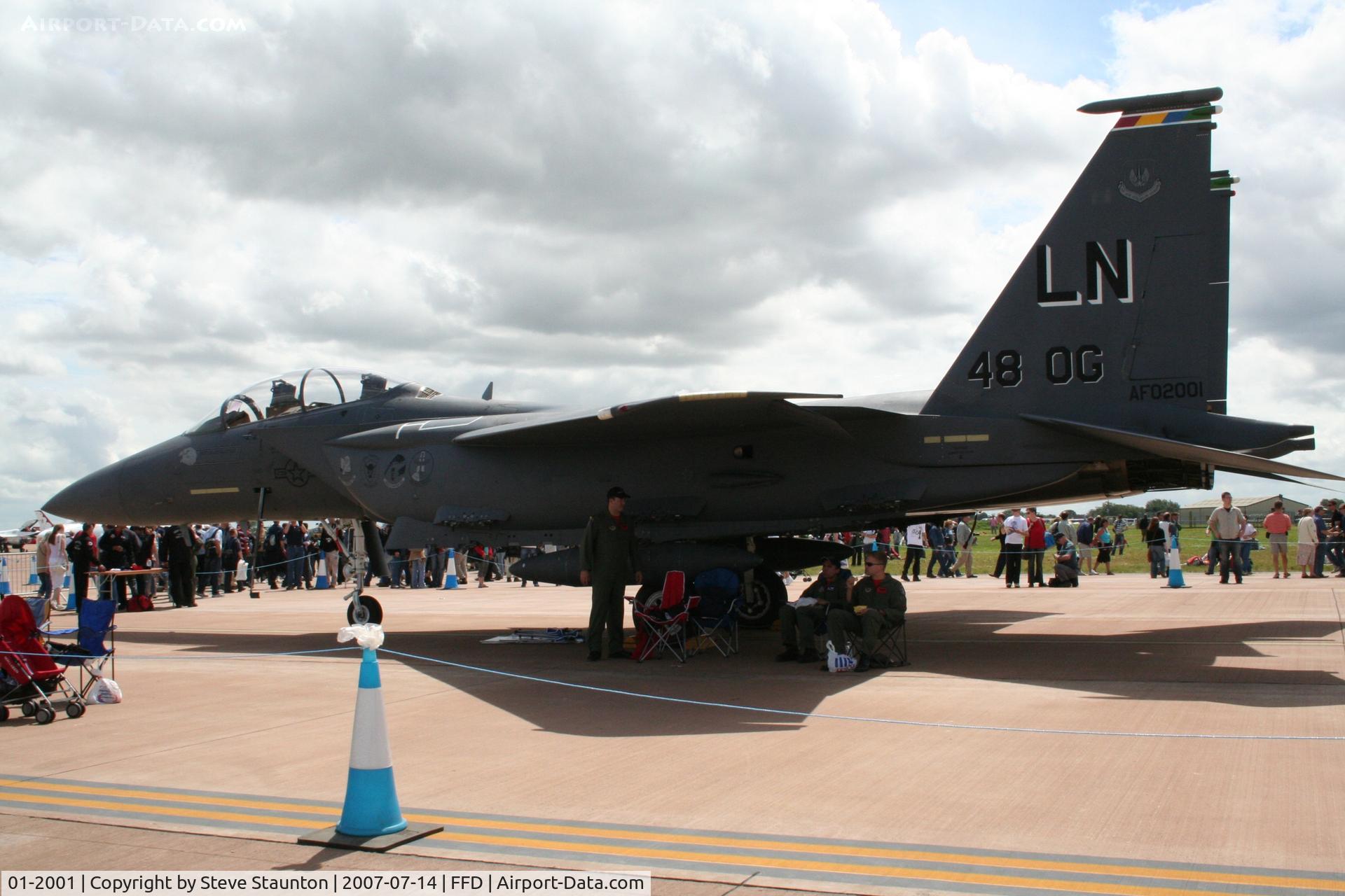01-2001, 2001 McDonnell Douglas F-15E Strike Eagle C/N 1372/E233, Royal International Air Tattoo 2007