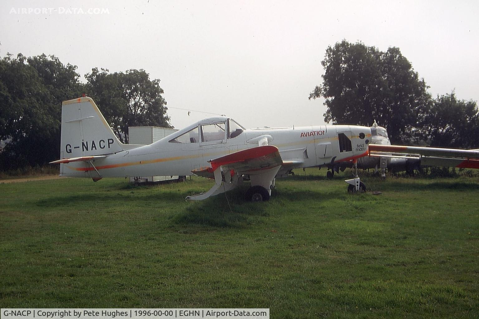 G-NACP, 1987 Norman NAC-6 Fieldmaster C/N 6005, Fieldmaster out to grass at Sandown, Isle of Wight