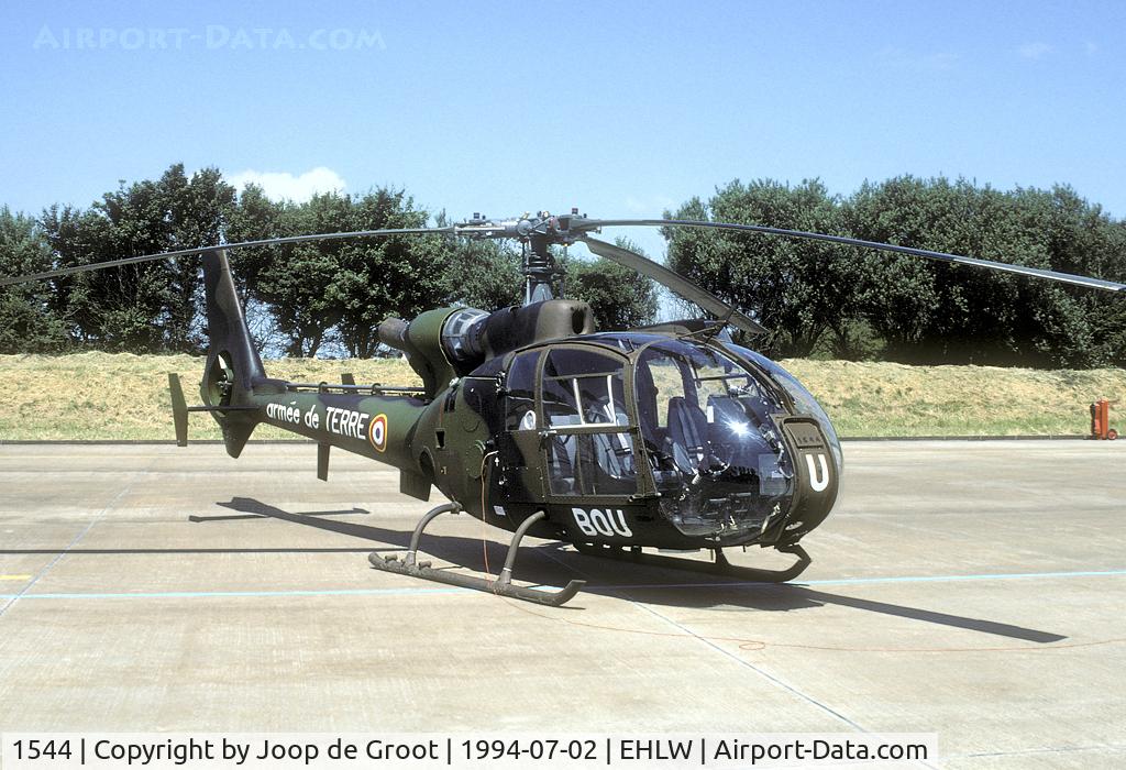 1544, Aérospatiale SA-341F Gazelle C/N 1544, This Gazelle made a long trip to get to the Leeuwarden open house.