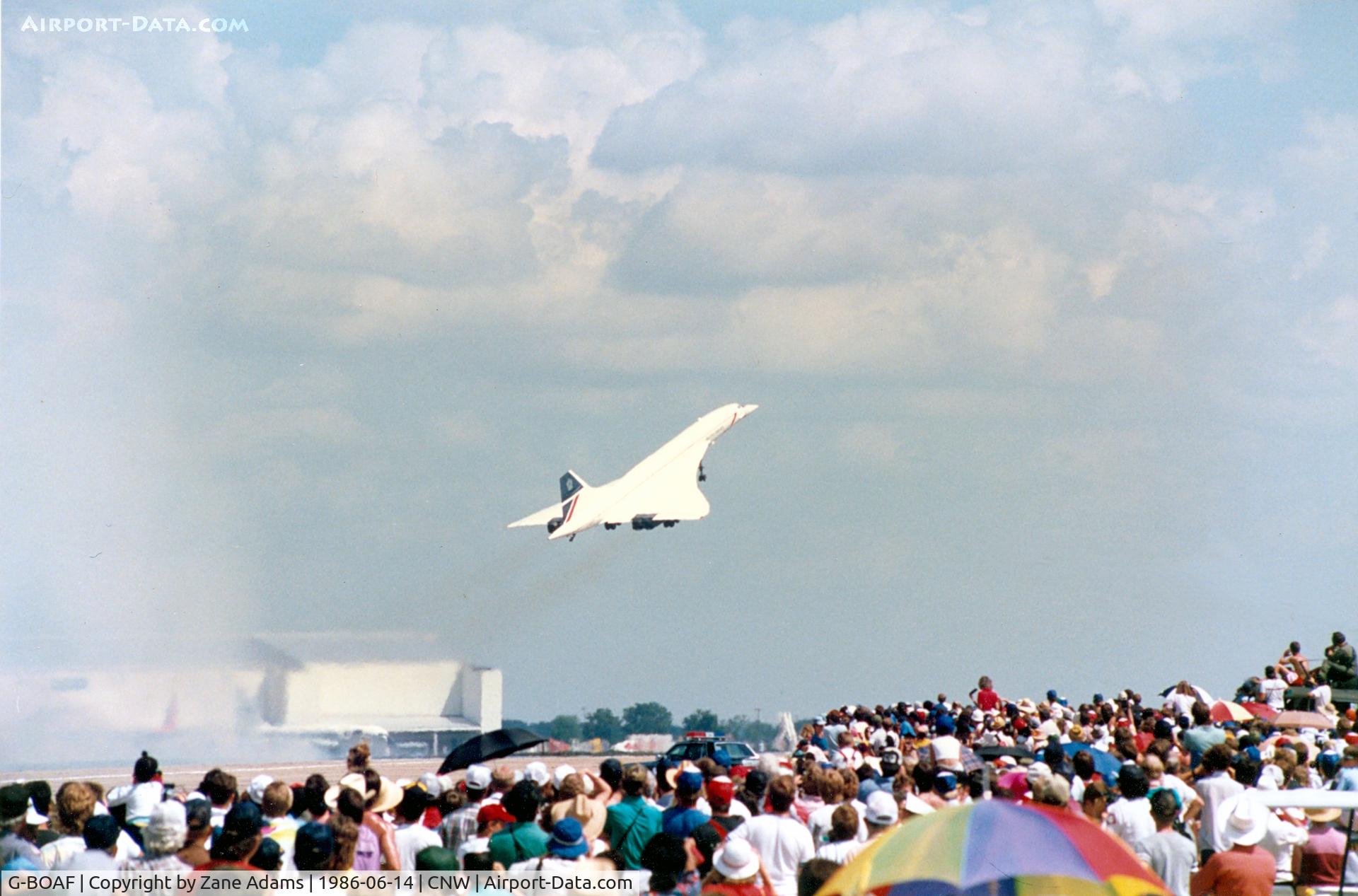G-BOAF, 1979 Aerospatiale-BAC Concorde 1-102 C/N 100-016, Concorde at Texas Sesquicentennial Air Show 1986