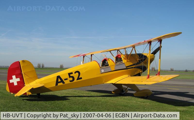 HB-UVT, 1953 CASA 1-131E Jungmann C/N 2013, Last pict before leaving UK for coming in Switzerland