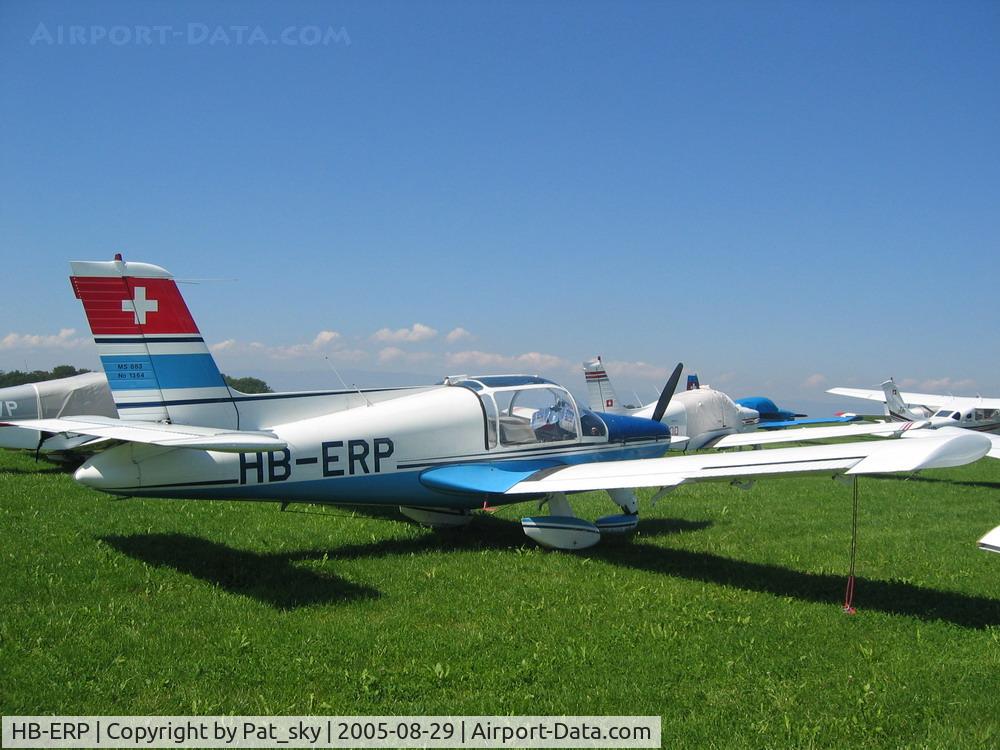 HB-ERP, 1969 Socata MS-883 Rallye 115 C/N 1364, In Lausanne airport, in the grass during a meeting