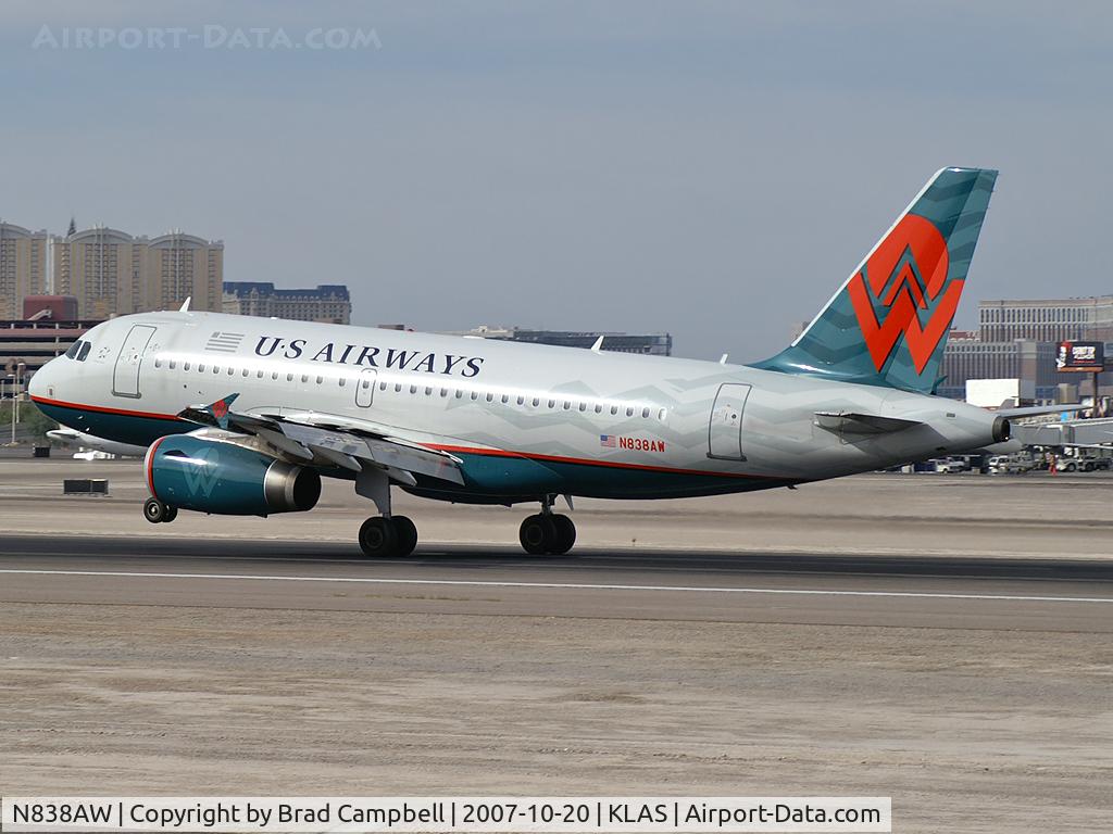N838AW, 2005 Airbus A319-132 C/N 2615, US Airways / 2005 Airbus A319-132