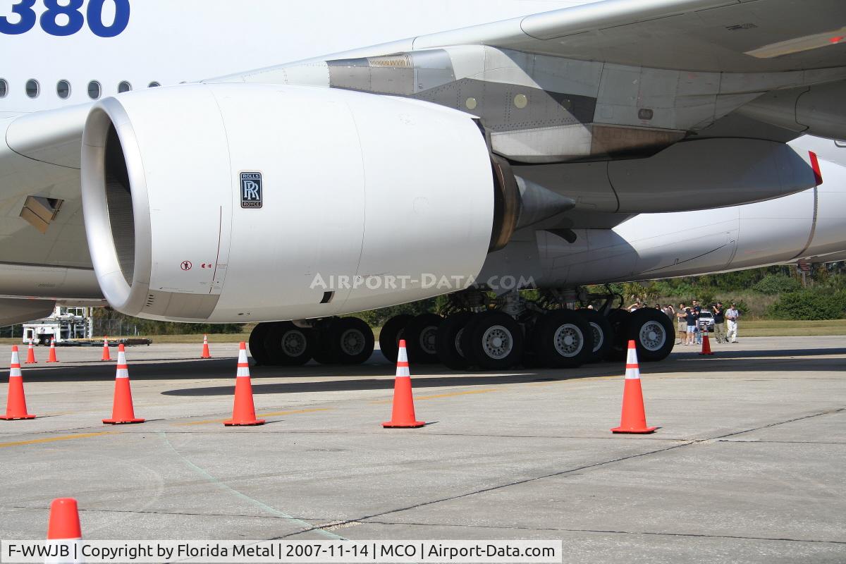 F-WWJB, 2006 Airbus A380-861 C/N 007, big engines