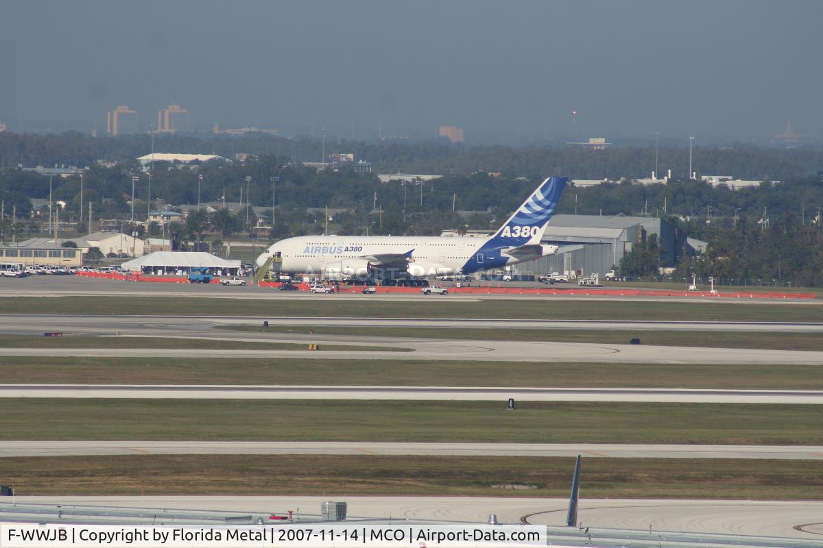 F-WWJB, 2006 Airbus A380-861 C/N 007, From across the field