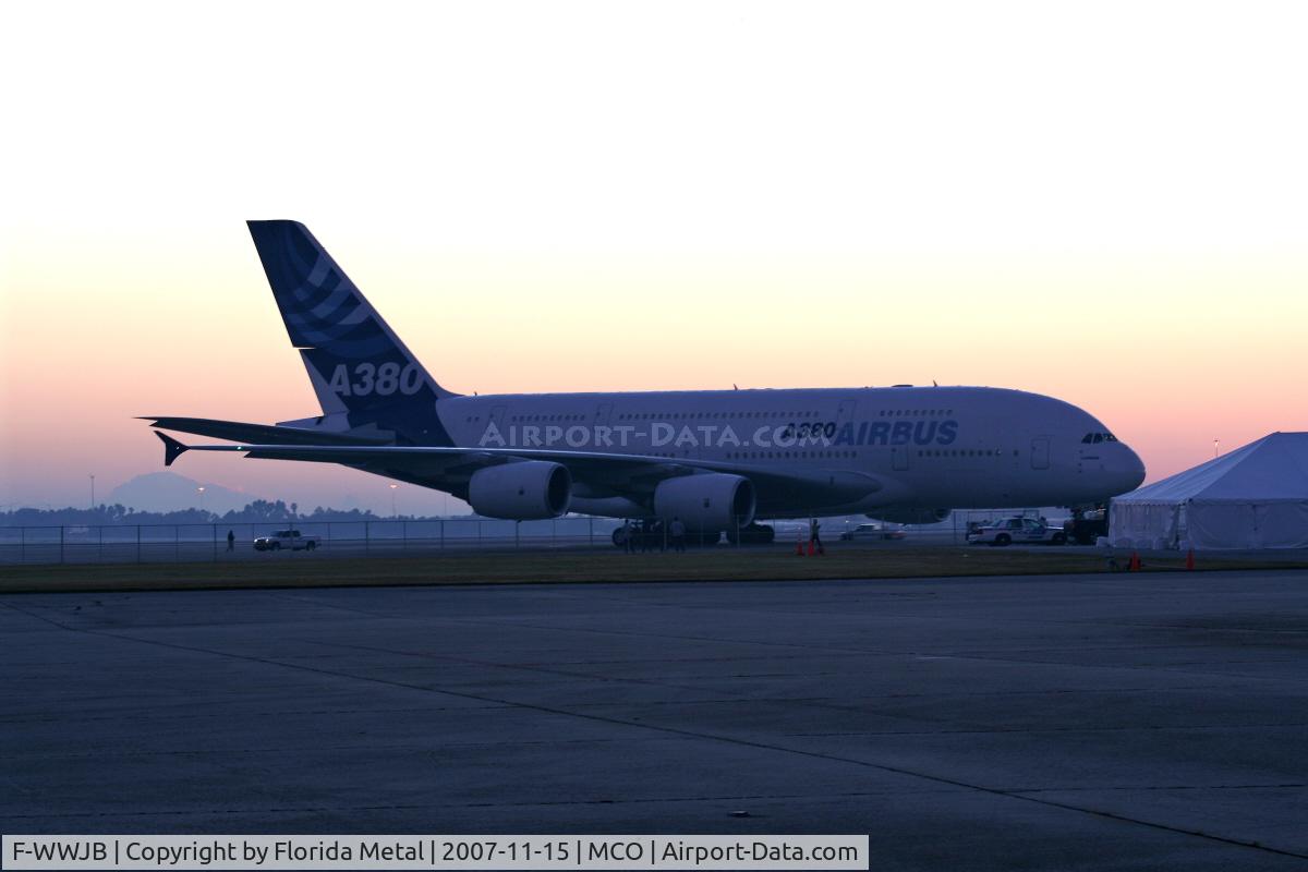 F-WWJB, 2006 Airbus A380-861 C/N 007, Early morning A380