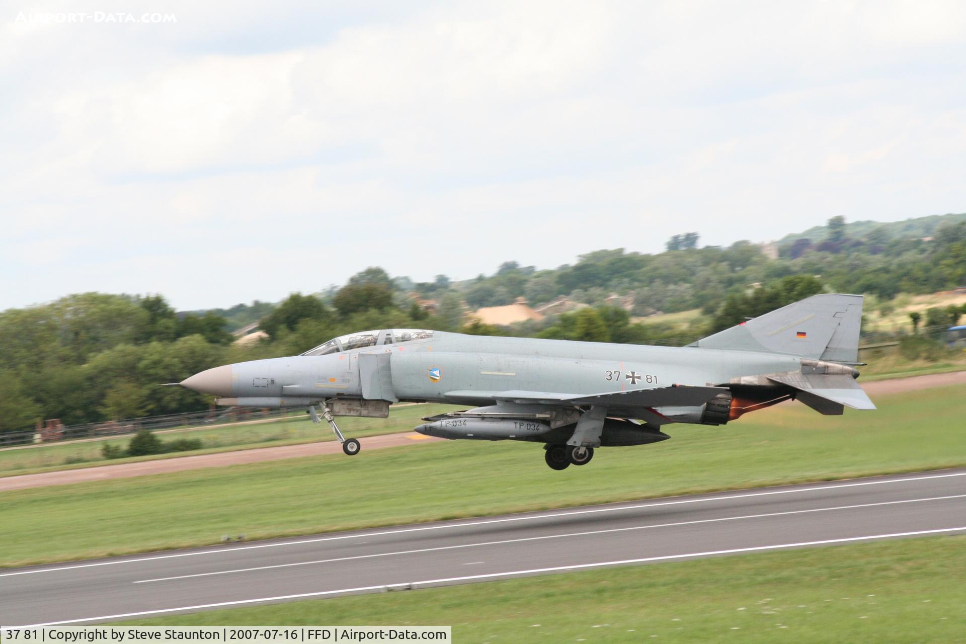 37 81, 1972 McDonnell Douglas F-4F Phantom II C/N 4549, Royal International Air Tattoo 2007