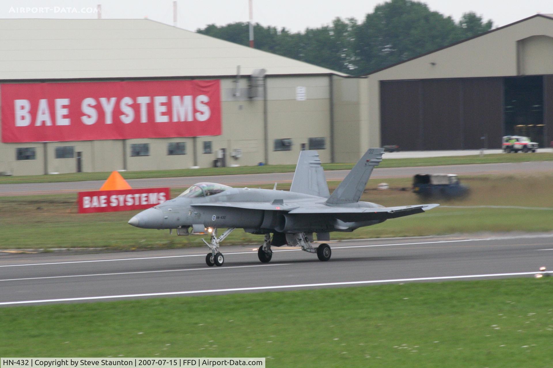 HN-432, McDonnell Douglas F-18C Hornet C/N 1437, Royal International Air Tattoo 2007