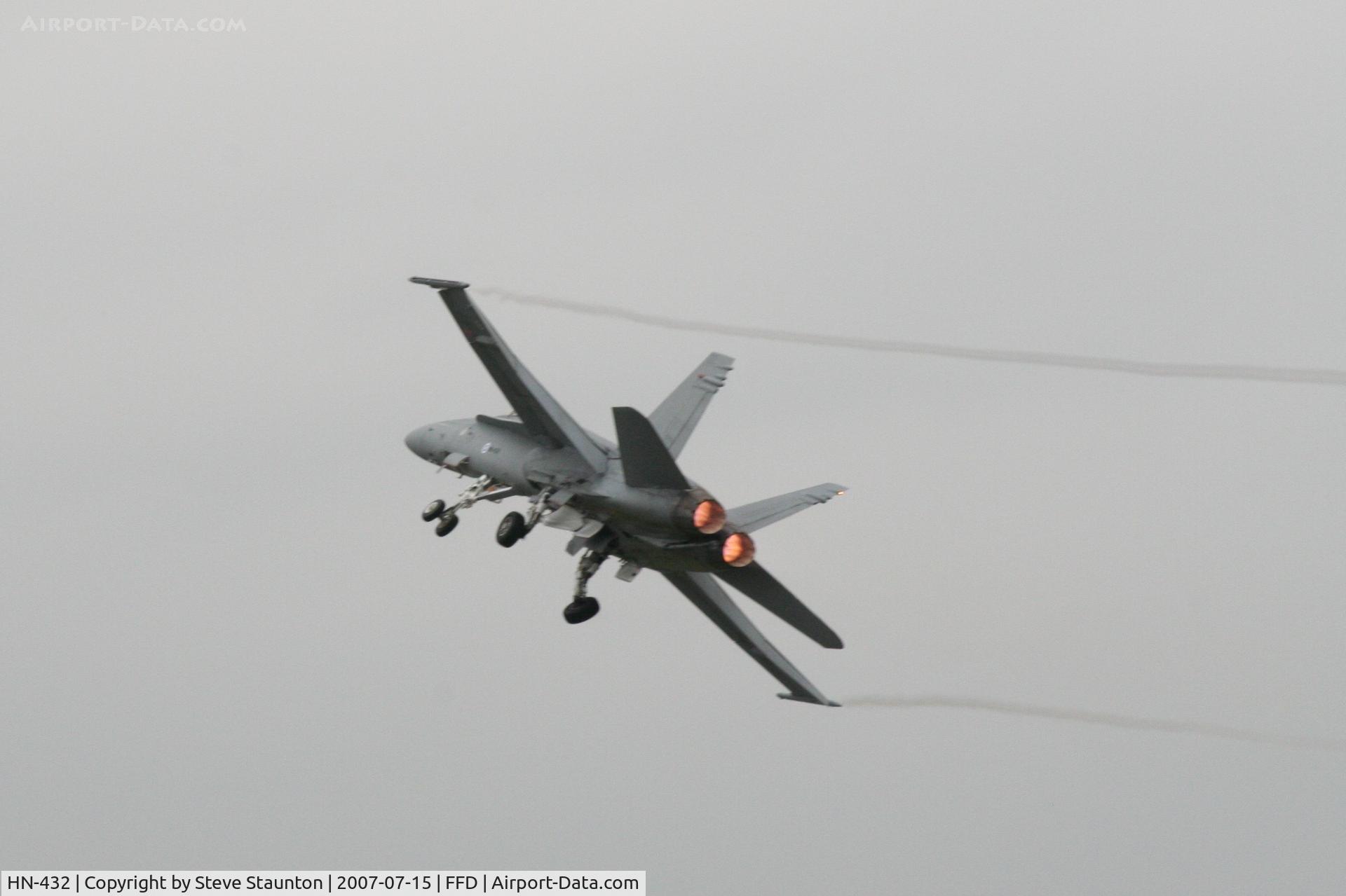 HN-432, McDonnell Douglas F-18C Hornet C/N 1437, Royal International Air Tattoo 2007