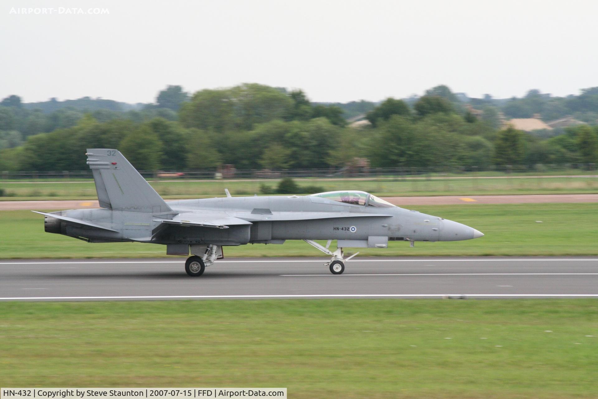 HN-432, McDonnell Douglas F-18C Hornet C/N 1437, Royal International Air Tattoo 2007