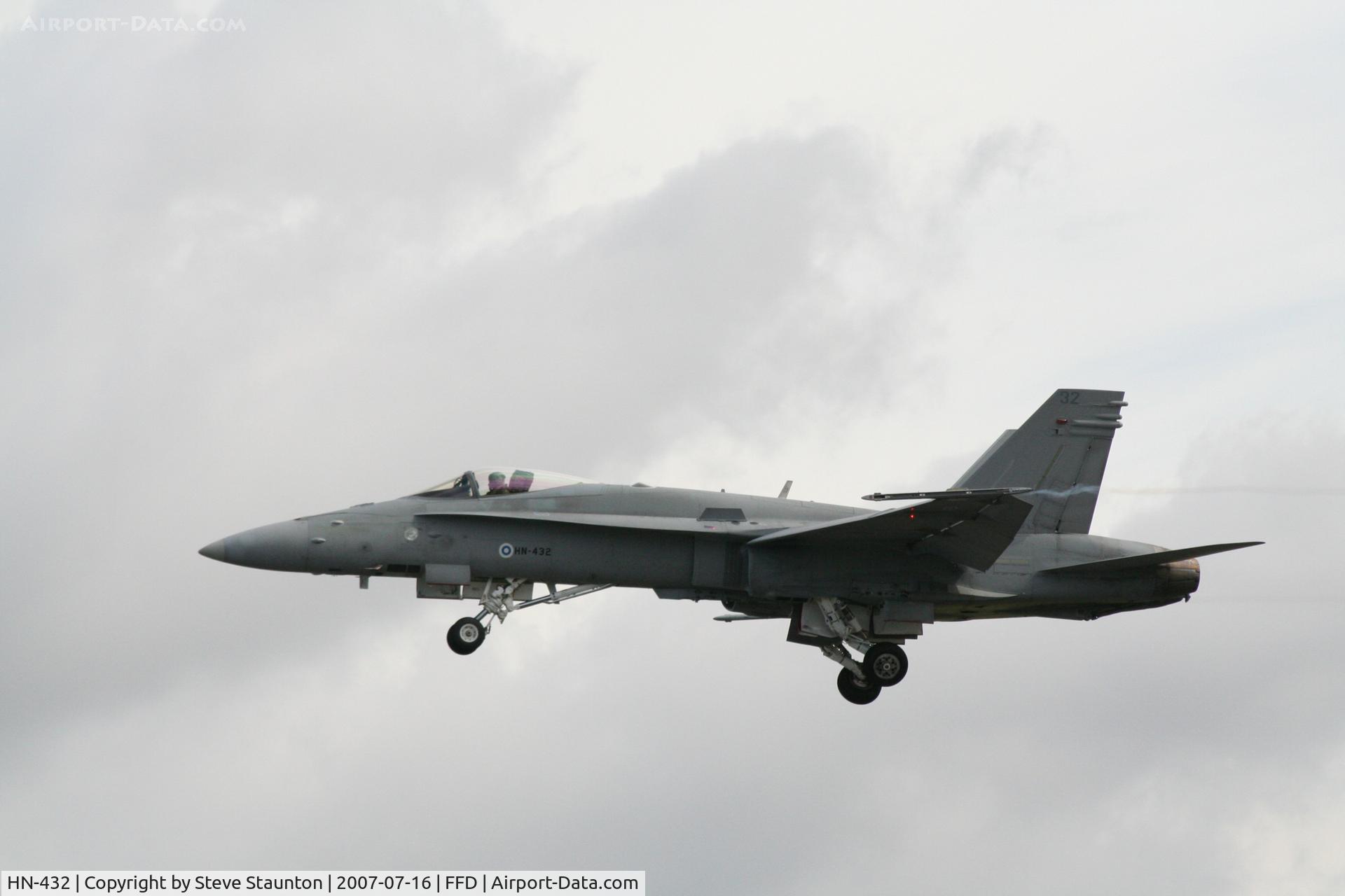 HN-432, McDonnell Douglas F-18C Hornet C/N 1437, Royal International Air Tattoo 2007