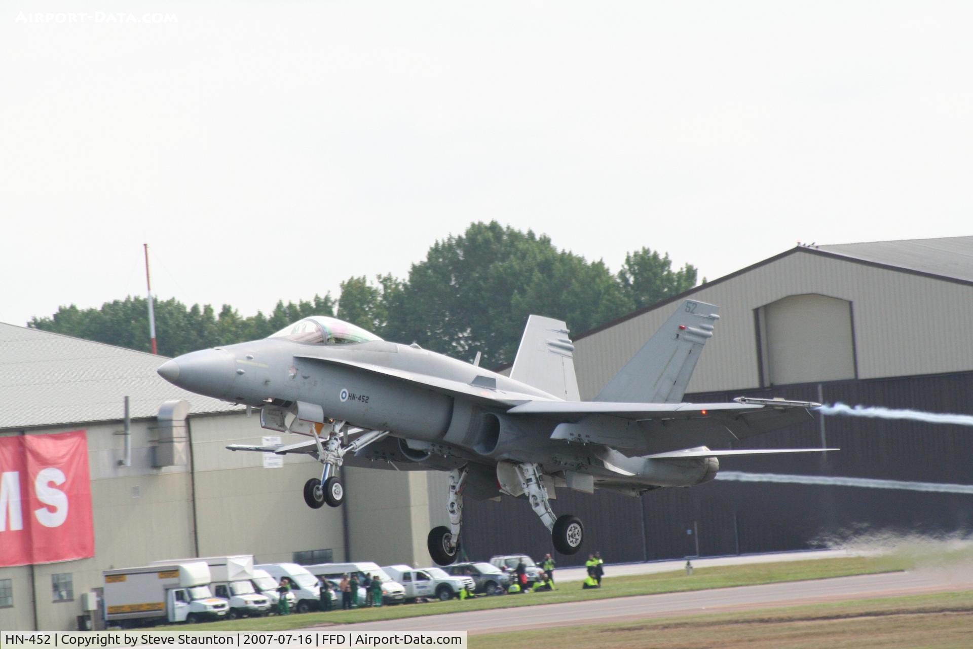 HN-452, McDonnell Douglas F-18C Hornet C/N 1485, Royal International Air Tattoo 2007