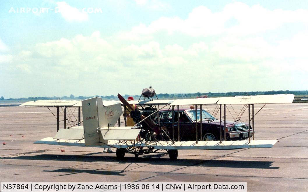 N37864, 1980 Curtiss 107 Pusher Replica C/N LK495, Curtiss Pusher replica - Texas Sesquicentennial Air Show 1986