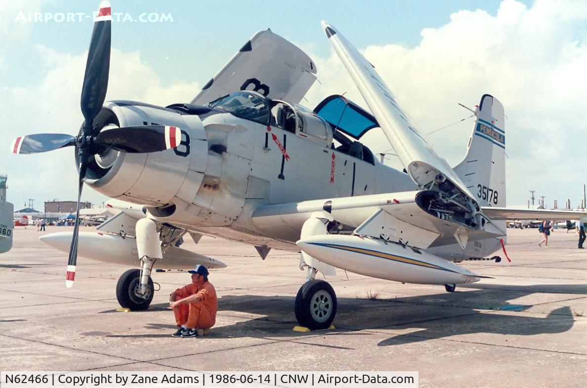 N62466, 1955 Douglas EA-1E Skyraider C/N 10255 (135178), Texas Sesquicentennial Air Show 1986