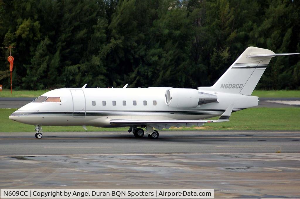 N609CC, 1999 Bombardier Challenger 604 (CL-600-2B16) C/N 5438, taxy at tjsj