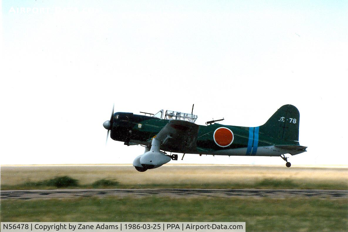 N56478, 1941 Consolidated Vultee BT-13A C/N 7356, Val Dive Bomber Replica At Pampa Airshow 1986