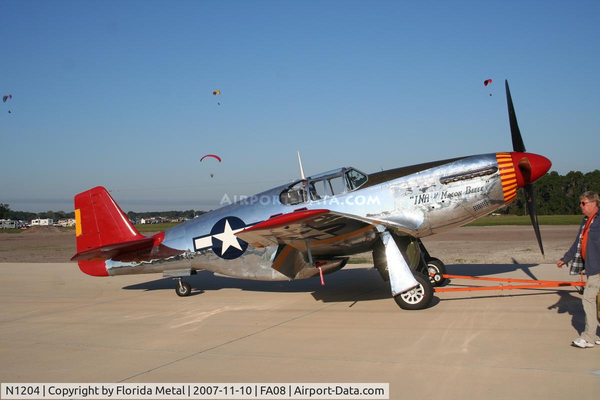 N1204, 1944 North American P-51C Mustang C/N 103-26385, P-51C
