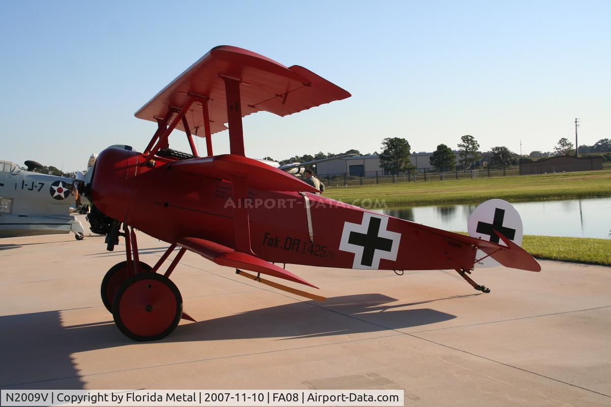 N2009V, 2003 Fokker Dr.1 Triplane Replica C/N 065, DR-1 Triplane