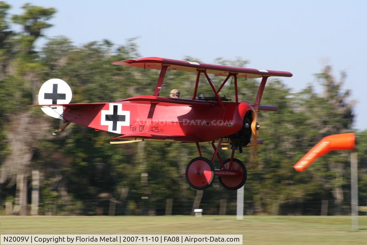N2009V, 2003 Fokker Dr.1 Triplane Replica C/N 065, DR-1 Triplane