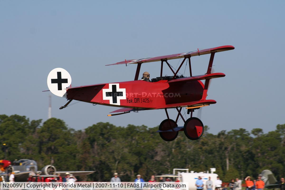 N2009V, 2003 Fokker Dr.1 Triplane Replica C/N 065, DR-1 Triplane