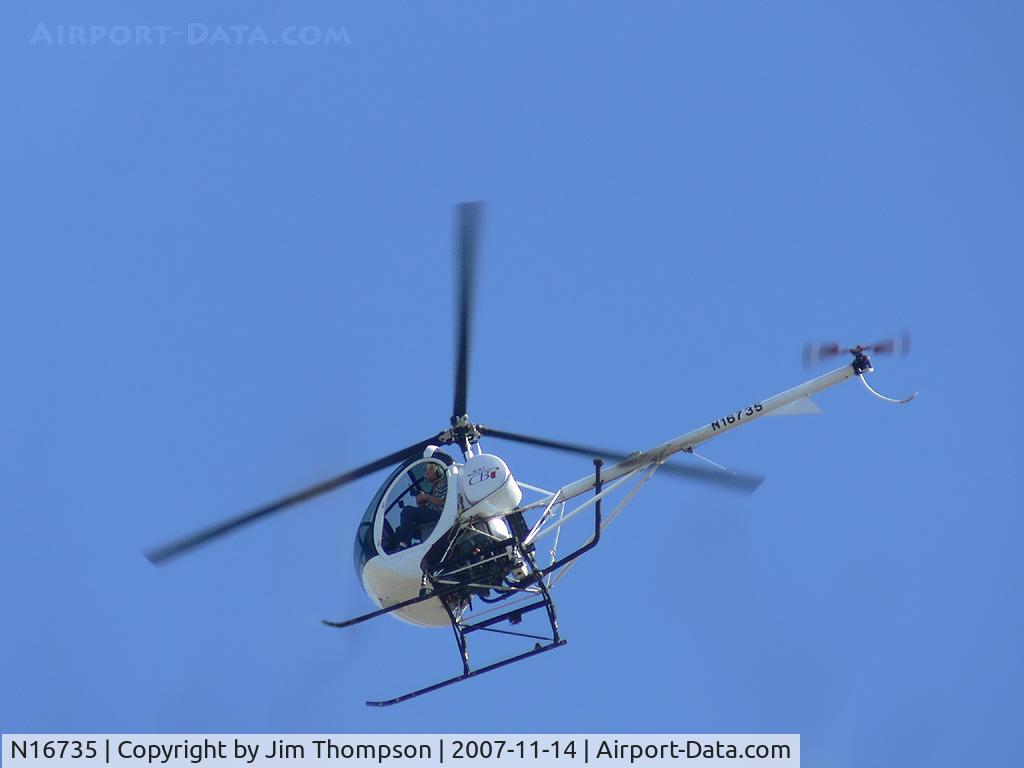 N16735, 2006 Schweizer 269C-1 C/N 0231, Taken over Orlando, Panasonic Lumix FZ30 900mm, f/5.2 1/640 sec