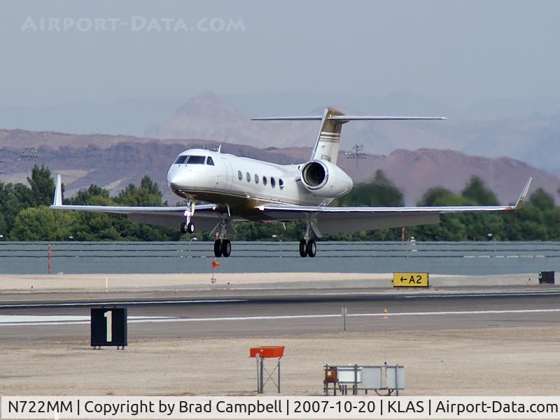 N722MM, 2007 Gulfstream Aerospace GIV-X (350) C/N 4086, 350 Leasing Co. II LLC - Las Vegas, Nevada / 2007 Gulfstream Aerospace GIV-X
