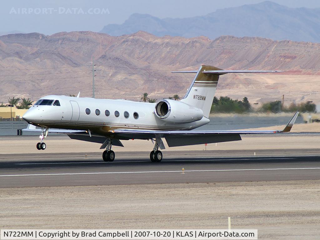 N722MM, 2007 Gulfstream Aerospace GIV-X (350) C/N 4086, 350 Leasing Co. II LLC - Las Vegas, Nevada / 2007 Gulfstream Aerospace GIV-X