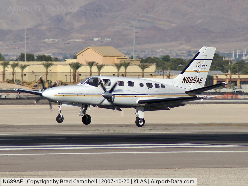 N689AE, 1982 Cessna 441 Conquest II C/N 441-0281, AirEvac Services Inc. - Laffeyette, Louisianna / 1982 Cessna 441