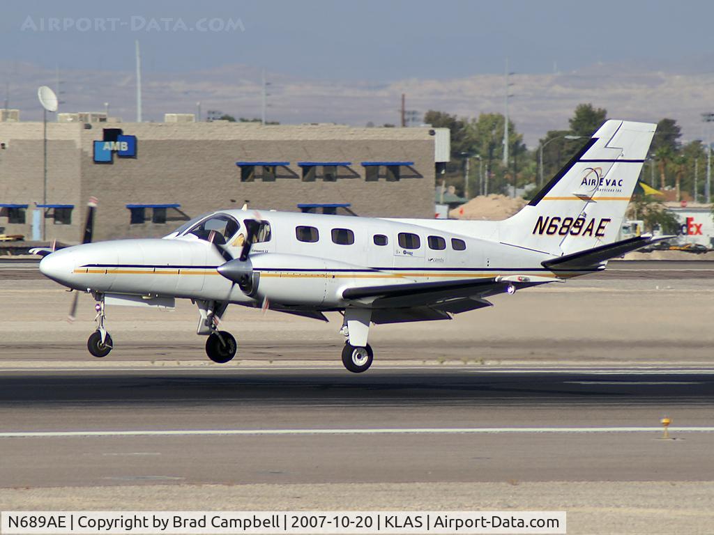 N689AE, 1982 Cessna 441 Conquest II C/N 441-0281, AirEvac Services Inc. - Laffeyette, Louisianna / 1982 Cessna 441
