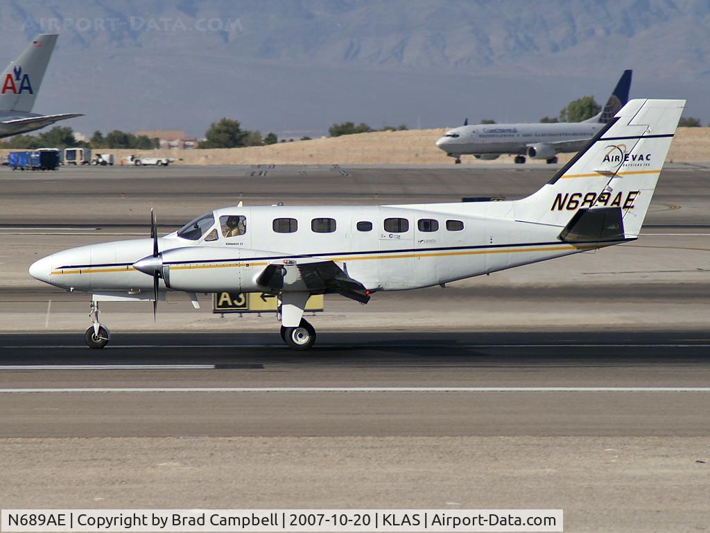 N689AE, 1982 Cessna 441 Conquest II C/N 441-0281, AirEvac Services Inc. - Laffeyette, Louisianna / 1982 Cessna 441