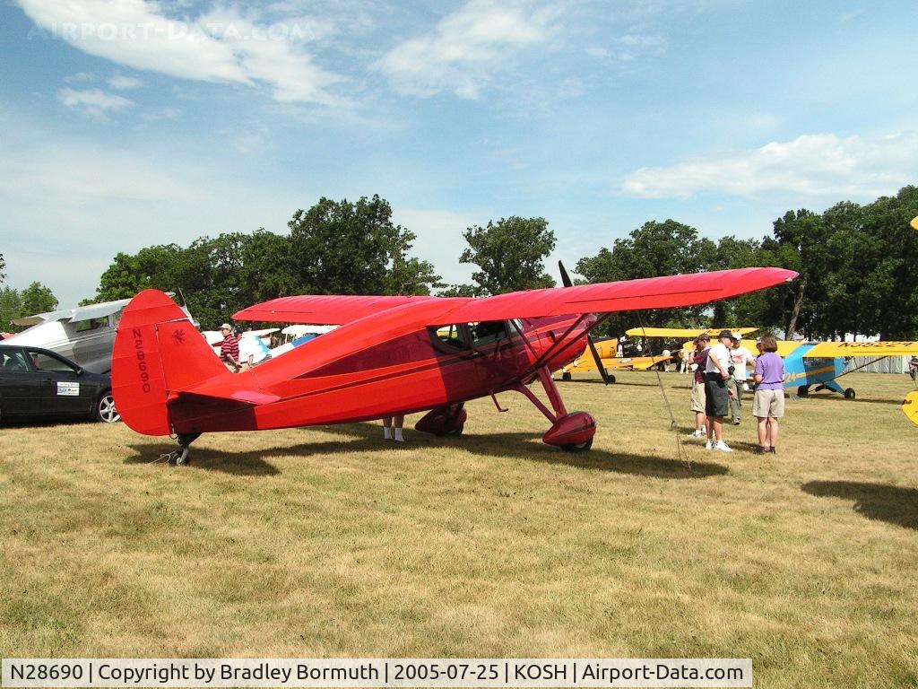N28690, 1941 Fairchild 24W-41A C/N W41A-111, Always like to see a Fairchild 24 up at Oshkosh and a fine example this one is.