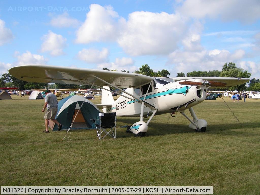 N81326, 1946 Fairchild 24R-46 C/N R46226, Always like to see a Fairchild 24 up at Oshkosh.