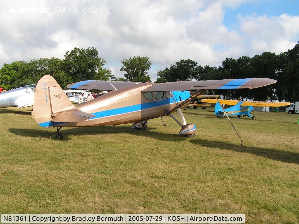 N81361, 1946 Fairchild 24R-46 C/N R46261, Always like to see a Fairchild 24 up at Oshkosh.